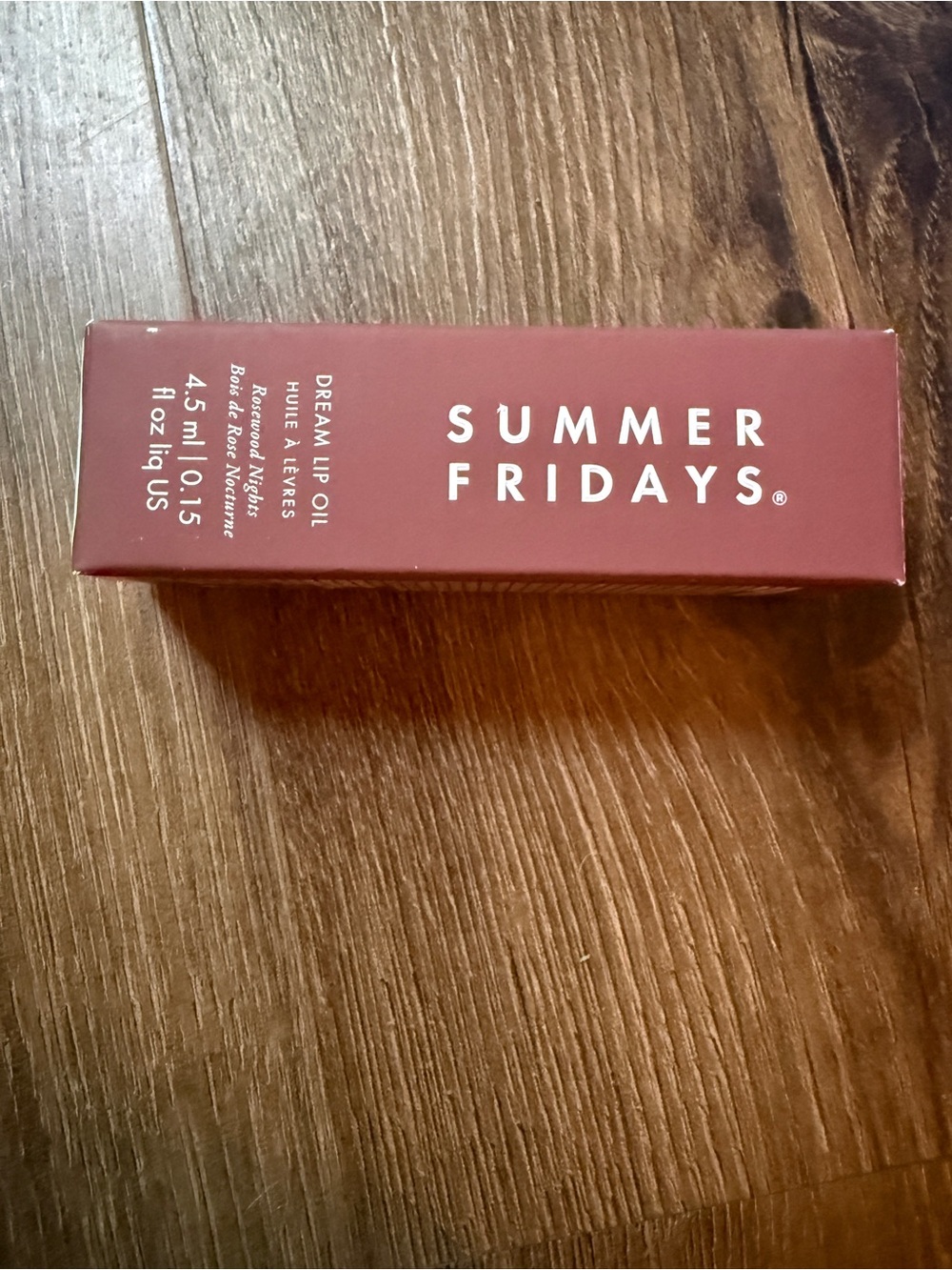 Summer Fridays Lip Oil Packaging in Deep Rose